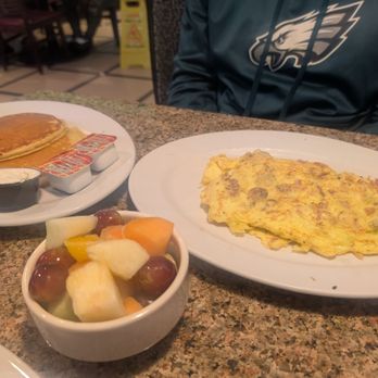Pandora’s Diner - Hot Cakes, Fruit Bowl and Meat Lover's Omelette - Diners Near Me - Cinnaminson, New Jersey Pandora’s Diner - Hot Cakes, Fruit Bowl and Meat Lover's Omelette - Diners Near Me - Cinnaminson, New Jersey