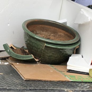 Bellhop Moving - Broken planter - Movers Near Me - San Jose, California