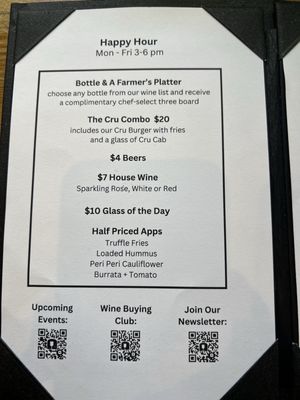 Menu photo 1 Cru Cellars Tampa, FL