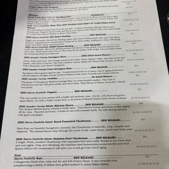 Drytown Cellars - Menu - Wineries Near Me - Drytown, California