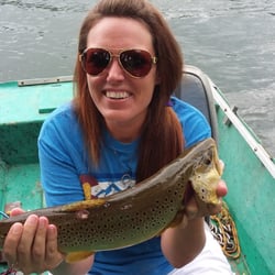 Norfork Trout Dock - Big brown caught just down from Norfork trout dock.