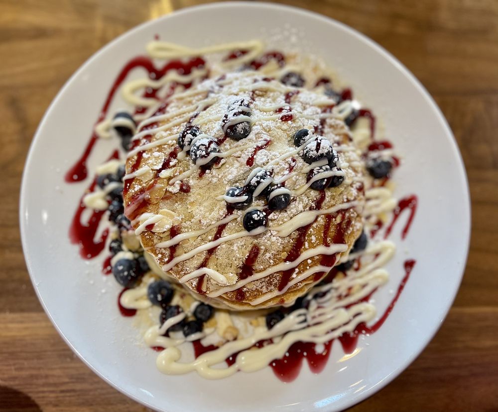 Photo of Wildberry Pancakes and Cafe - Schaumburg, IL, United States. Blueberry Danish Pancakes