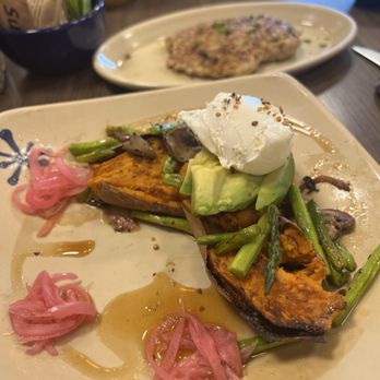 Snooze, an A.M. Eatery - Sweet Potato Veggie Smash Up* - Breakfast & Brunch Near Me - Arvada, Colorado