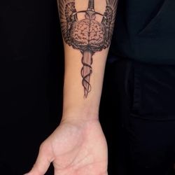 Wooden Heart Tattoos - Work by Carbon Ink