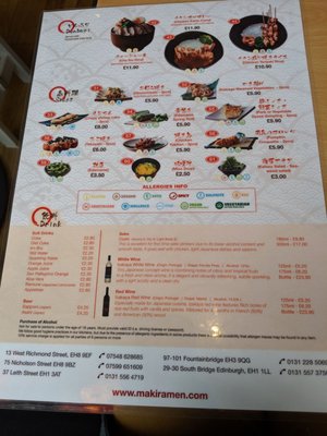 Menu photo 5 Maki Ramen Edinburgh, EDH
