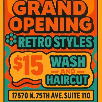 Retro Styles Salon - Grand reopening. - Hair Salons Near Me - Glendale, Arizona Retro Styles Salon - Grand reopening. - Hair Salons Near Me - Glendale, Arizona