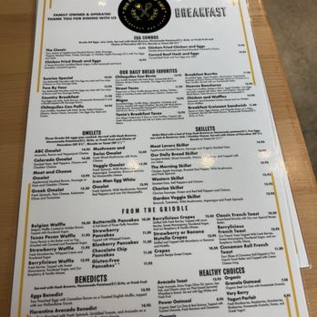 Our Daily Bread Cafe - Menú - Breakfast & Brunch Near Me - Fort Worth, Texas