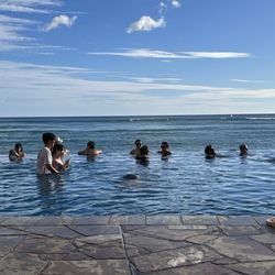 Waikiki Beach Services - This is the Infinity pool- pic taken from my mini cabana!