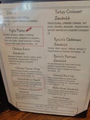 Menu photo 4 Rocco's Bar & Grill Colusa, CA Menu photo 4 Rocco's Bar & Grill Colusa, CA