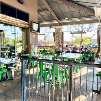 Eureka! - Patio seating with heaters - American Near Me - Bakersfield, California Eureka! - Patio seating with heaters - American Near Me - Bakersfield, California