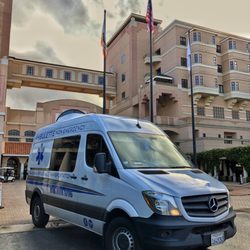 Valencia Medical Transportation - One of our gurney and wheelchair transporting fully equipped Ambulette's! Always kept spotless and sanitary!