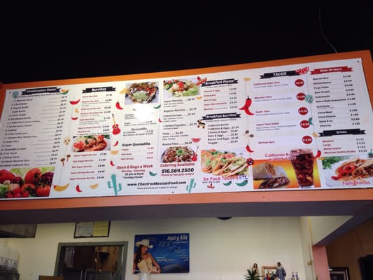 Menu photo 4 Cilantro's Mexican Restaurant Sacramento, CA