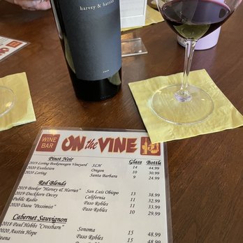 On The Vine - Wine list - Wine Bars Near Me - Bakersfield, California