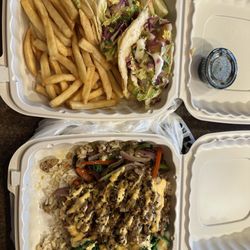 Highwind Brewing - Chicken ginger bowl and shrimp tempura tacos