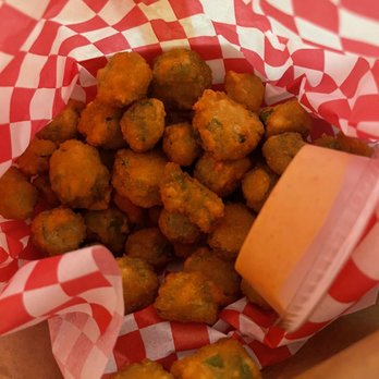 Hangry joes Hot Chicken - Fried okra YUMMY - Chicken Shop Near Me - Annapolis, Maryland Hangry joes Hot Chicken - Fried okra YUMMY - Chicken Shop Near Me - Annapolis, Maryland