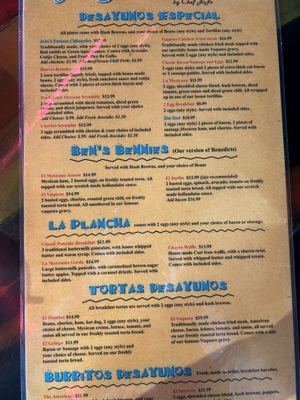 Menu photo 1 Julio G's Tatum Phoenix, AZ