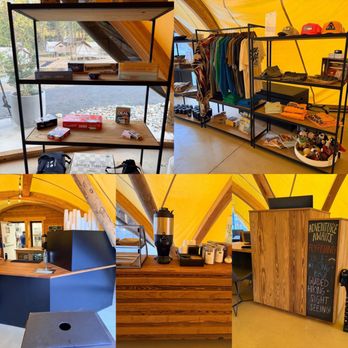 Under Canvas Yosemite - Games, gift shop, restaurant ordering counter, coffee/tea/s'more counter, adventure counter - Campgrounds Near Me - Groveland, California Under Canvas Yosemite - Games, gift shop, restaurant ordering counter, coffee/tea/s'more counter, adventure counter - Campgrounds Near Me - Groveland, California