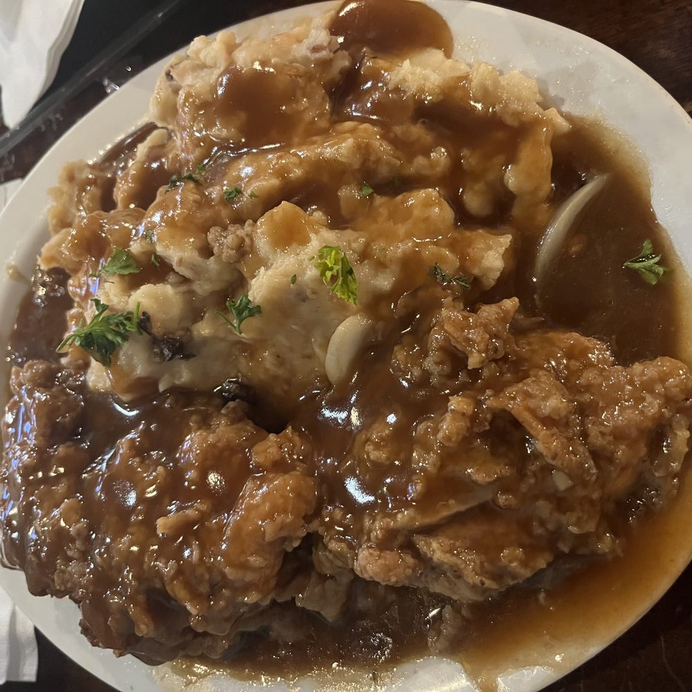 Kiki's Chicken and Waffles - Smothered Chicken Dinner - American Near Me - Columbia, South Carolina