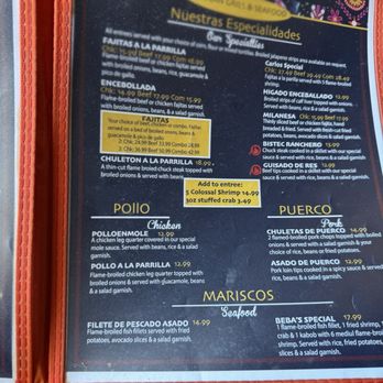 Los Asaderos Mexican Restaurant - Menuu 7/2024 - Mexican Near Me - Fort Worth, Texas