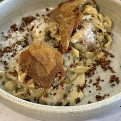 Edo Restaurant - 4.10.25 chicken thigh & tagliatelle