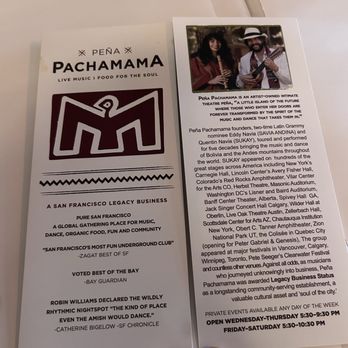 Peña Pachamama - Live/Raw Food Near Me - San Francisco, California Peña Pachamama - Live/Raw Food Near Me - San Francisco, California