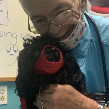Veterinary Associates-Stonefield - Little Solly boy with the Dr. scared LOL! - Veterinarians Near Me - Louisville, Kentucky