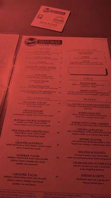Menu photo 1 Sandbar Seafood & Spirits Anna Maria, FL Menu photo 1 Sandbar Seafood & Spirits Anna Maria, FL
