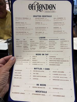 Menu photo 6 Oh London Creve Coeur, MO