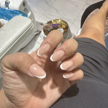 Sunterra Nails & Spa - Powder French tip - Nail Salons Near Me - Katy, Texas