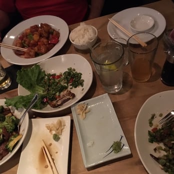 Wokcano - Our delicious food. We had some rolls but we ate them before we took the picture. - Chinese Near Me - Valencia, California
