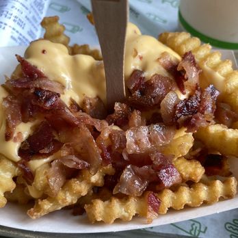 Shake Shack 6201 Hollywood - Hollywood & Gower - Bacon Cheese Fries (over fried and hard) - Burgers Near Me - Los Angeles, California Shake Shack 6201 Hollywood - Hollywood & Gower - Bacon Cheese Fries (over fried and hard) - Burgers Near Me - Los Angeles, California
