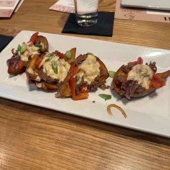 Roots Seasonal Cuisine - Philly potato skins - New American Near Me - Lee's Summit, Missouri