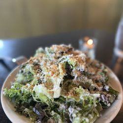 CAESAR SALAD - mixed greens, anchovy vinaigrette, bread crumbs, Parmigiano (vg") / $16
