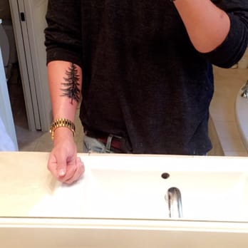 Art Work Rebels - Pine tree by Jeff - Tattoo Near Me - Portland, Oregon