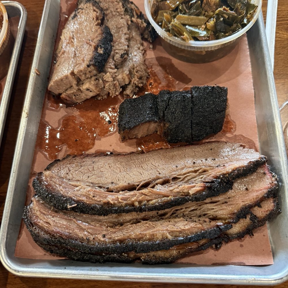Smokeshow BBQ - Brisket- fatty, lean, and points. Side of greens. - Barbeque Near Me - Henderson, Nevada Smokeshow BBQ - Brisket- fatty, lean, and points. Side of greens. - Barbeque Near Me - Henderson, Nevada