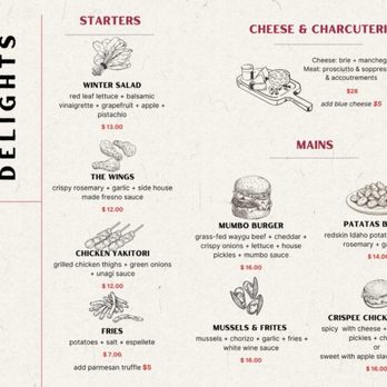 The Corner Door - Happy hour menu - New American Near Me - Culver City, California