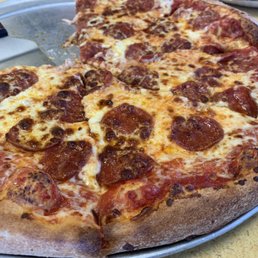 Pepperoni pizza with extra cheese!