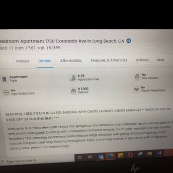 Borba Property Group - Post is on affordablehousing.com.Nowhere on the post does it specify that the person has to have a 620 credit score - Property Management Near Me - Long Beach, California
