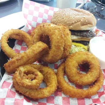 Bob's Big Boy - Classic Bob's Big Boy with Onion Rings - American Near Me - Norco, California Bob's Big Boy - Classic Bob's Big Boy with Onion Rings - American Near Me - Norco, California