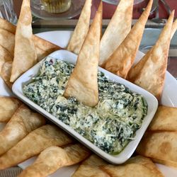Garden Gate Tea Room - The best spinach and artichoke dip I have literally ever had.