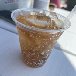 Lowes Wharf Marina Inn - This was my Diet Coke. More ice than there was Coke. It was the same with the orange crushes we ordered.