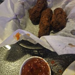 Jalapeno poppers, obviously came from a volcano