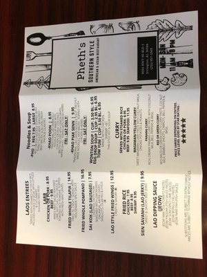 Menu photo 1 Pheth Southern Style Irvington, AL