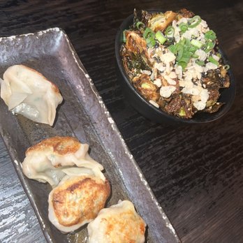 Two Ten Jack - Dumplings were good  Crispy Brussels - salty, not crispy - Cocktail Bars Near Me - Nashville, Tennessee