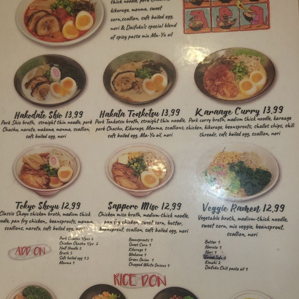 Daifuku Ramen - Ramen Near Me - Chicago, Illinois