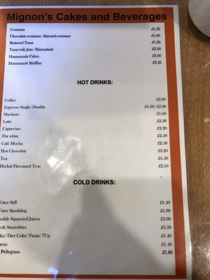 Menu photo 2 Cafe Mignon London, XGL