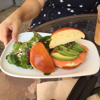 Bree'osh - Montecito - Salmon sandwich! :)))) - Coffee & Tea Near Me - Santa Barbara, California