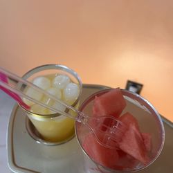 JNP Nail Lounge - Mimosa and watermelon fresh fruit!