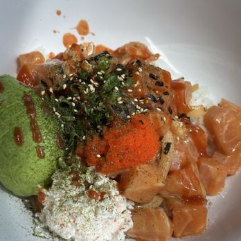 Bay Poke - Spicy Salmon Large Poke Bowl - Poke Near Me - Santa Fe Springs, California Bay Poke - Spicy Salmon Large Poke Bowl - Poke Near Me - Santa Fe Springs, California