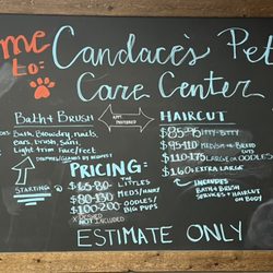 Candaces Pet Care Center - Candaces Pet Care Center PRICE LIST - Estimate only